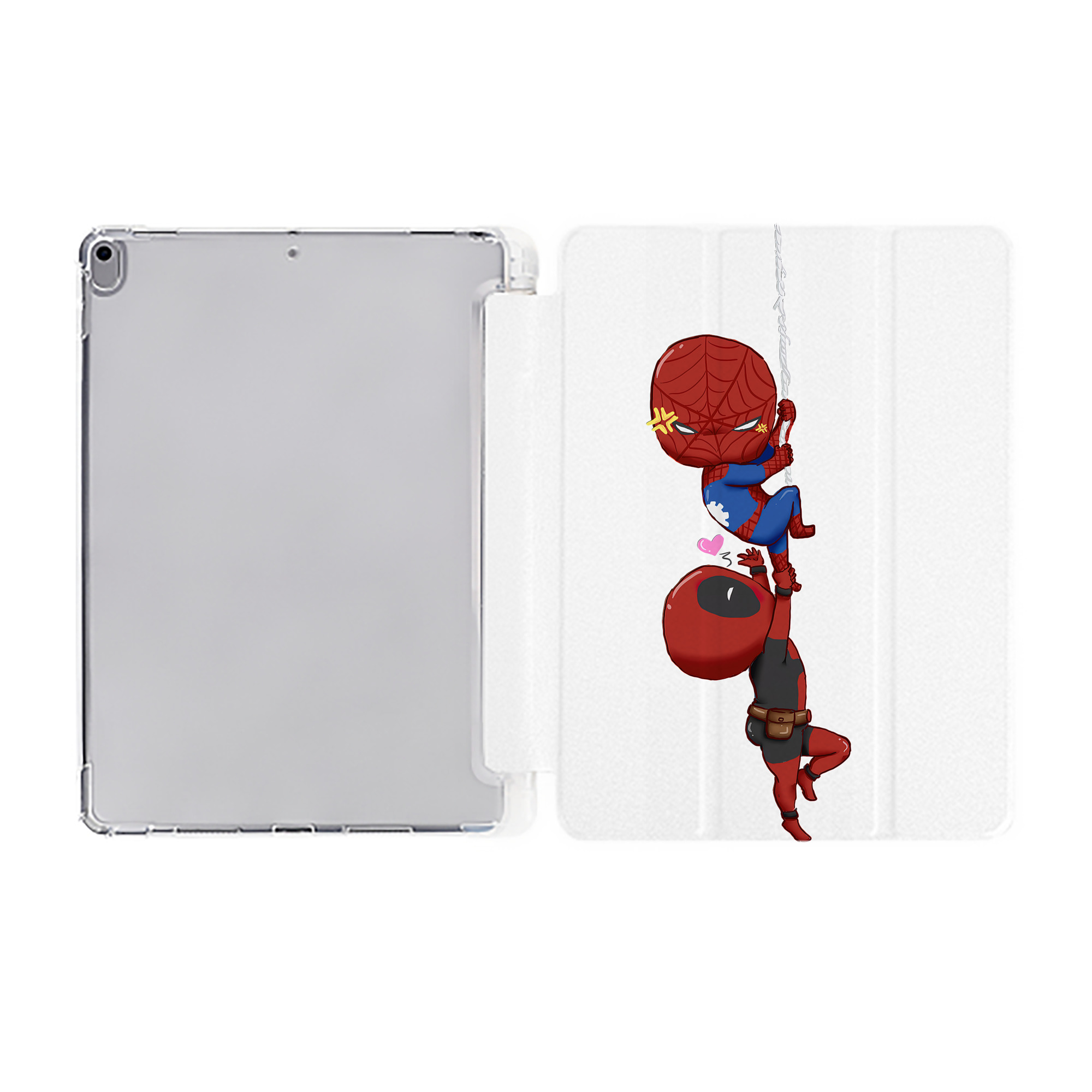（画像用） Deadpool デッドプール IPad ケース ペン収納付き 三つ折りスタンド PUレザー×シリコン 対応機種9.5/10.5/10.9インチ